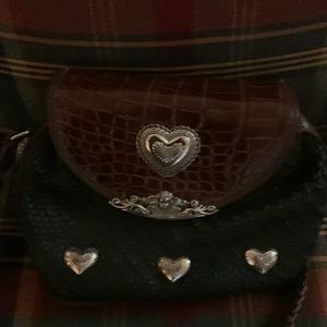 Vintage alligator leather purse.